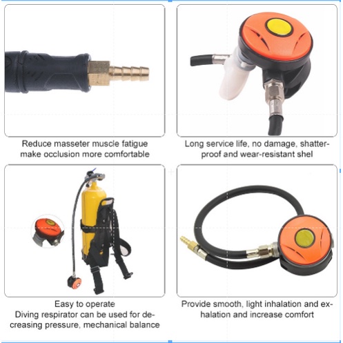 Regulator Diving Dakor Mouthpiece Selam Mouth Piece Diving Kompresor Selang Hose Alat Napas Nelayan Hookah