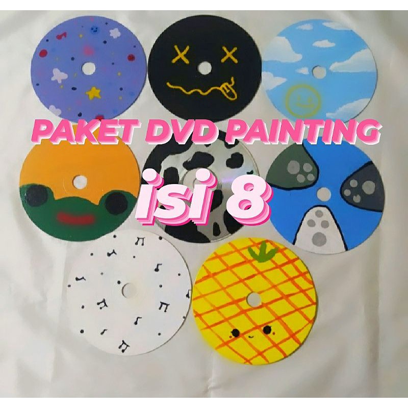 PAKET DVD PAINTING ISI 8 Dvd Painting | Kaset Lukis | CD PAINTING AESTHETIC | DEKORASI KAMAR AESTHET
