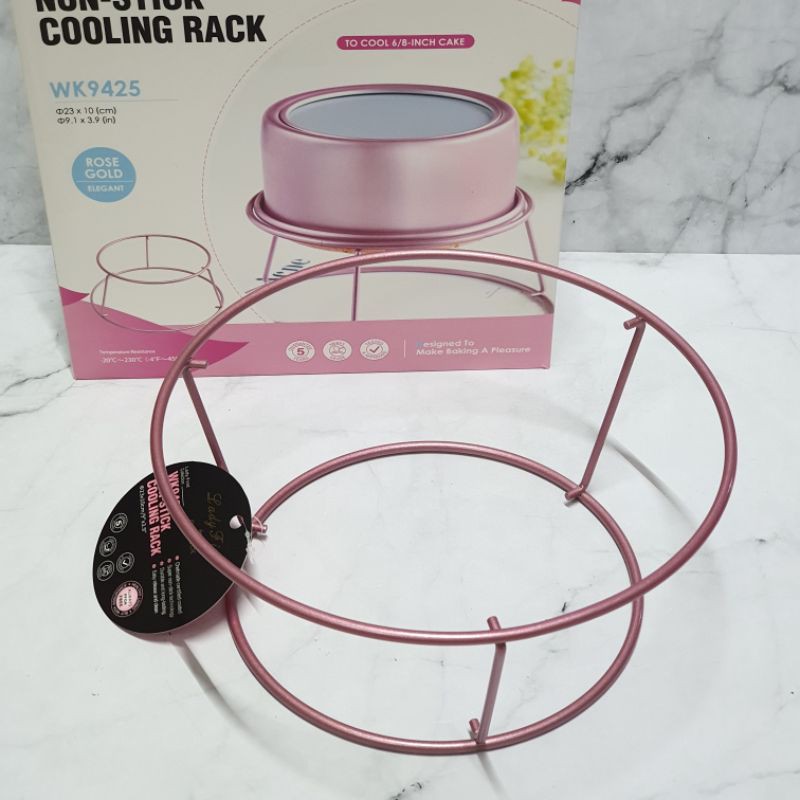 Chefmade Pink chiffon round cooling rack /rak pendingin kue