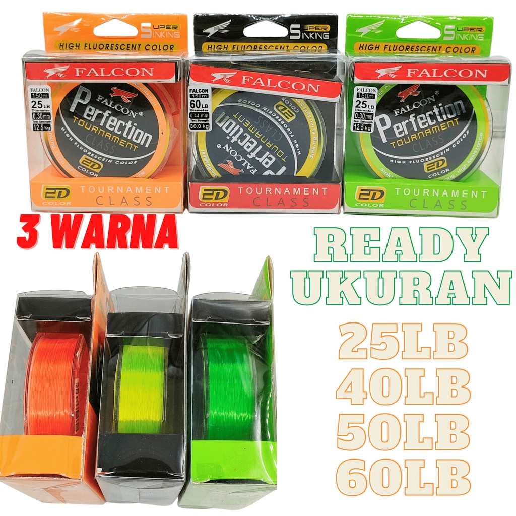 Senar Pancing KOLAM FALCON PERFECTION 150M 2D COLOUR