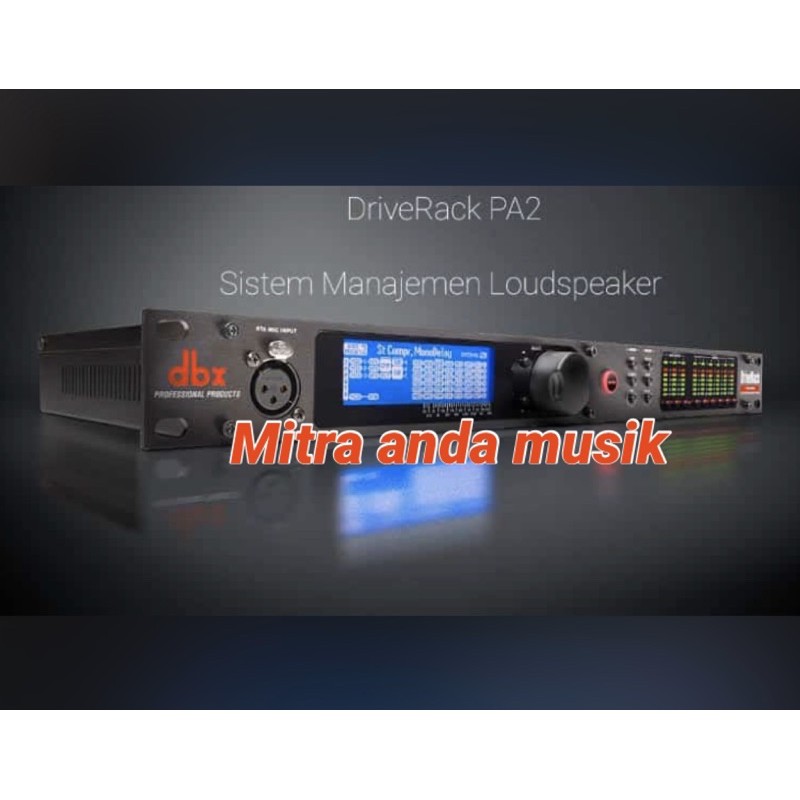 Speaker management dbx PA2 crossover original produk