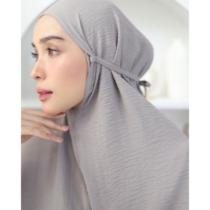 KERUDUNG BERGO MARYAM CRINKLE HIJAB KHIMAR MARYAM