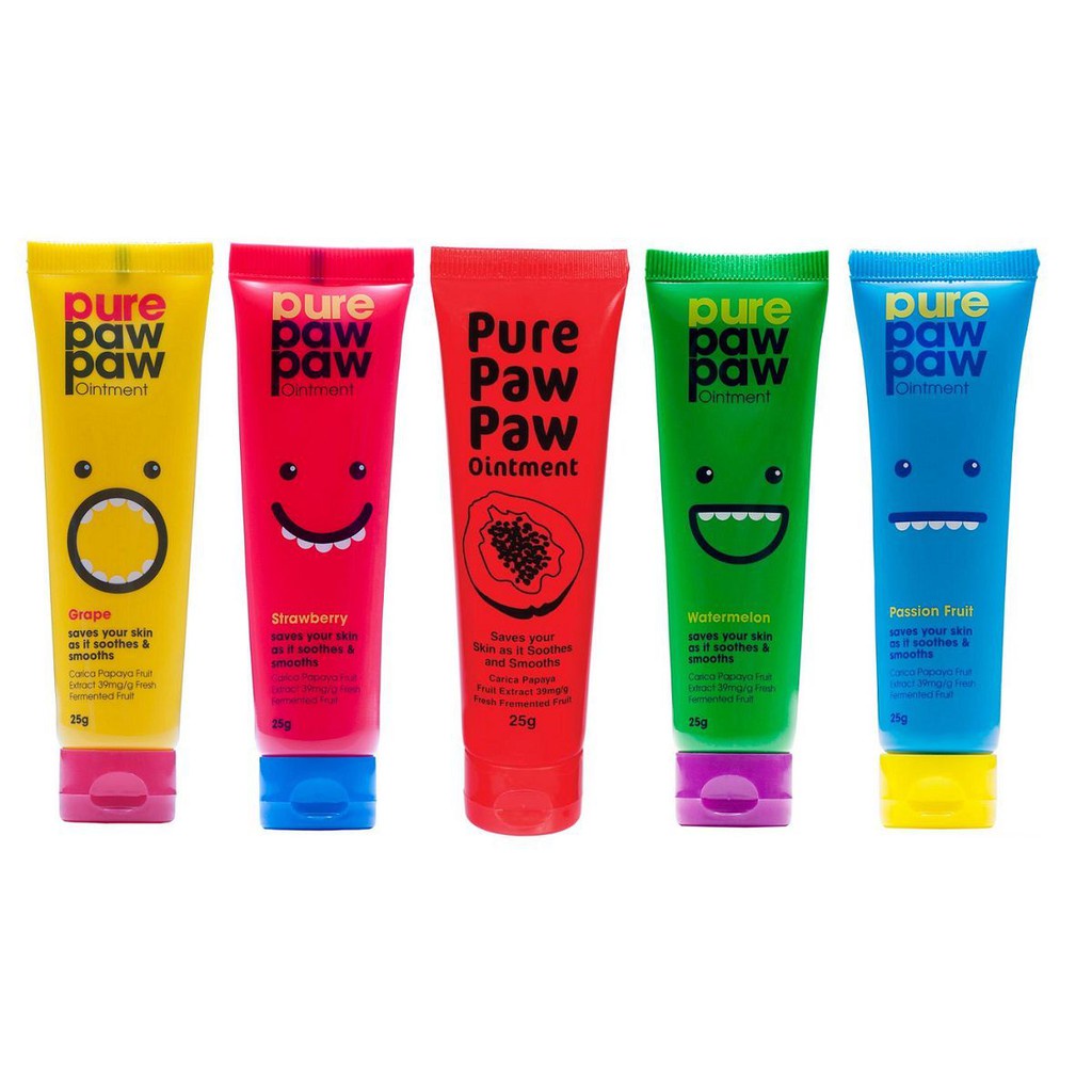 Pure Paw Paw Ointment Original Watermelon Grape Strawberry