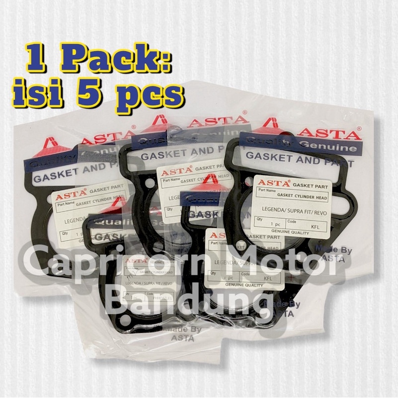 PAKING GASKET CYLINDER HEAD ATAS LEGENDA SUPRA FIT NEW REVO ASTA ISI 5 PACKING KOP