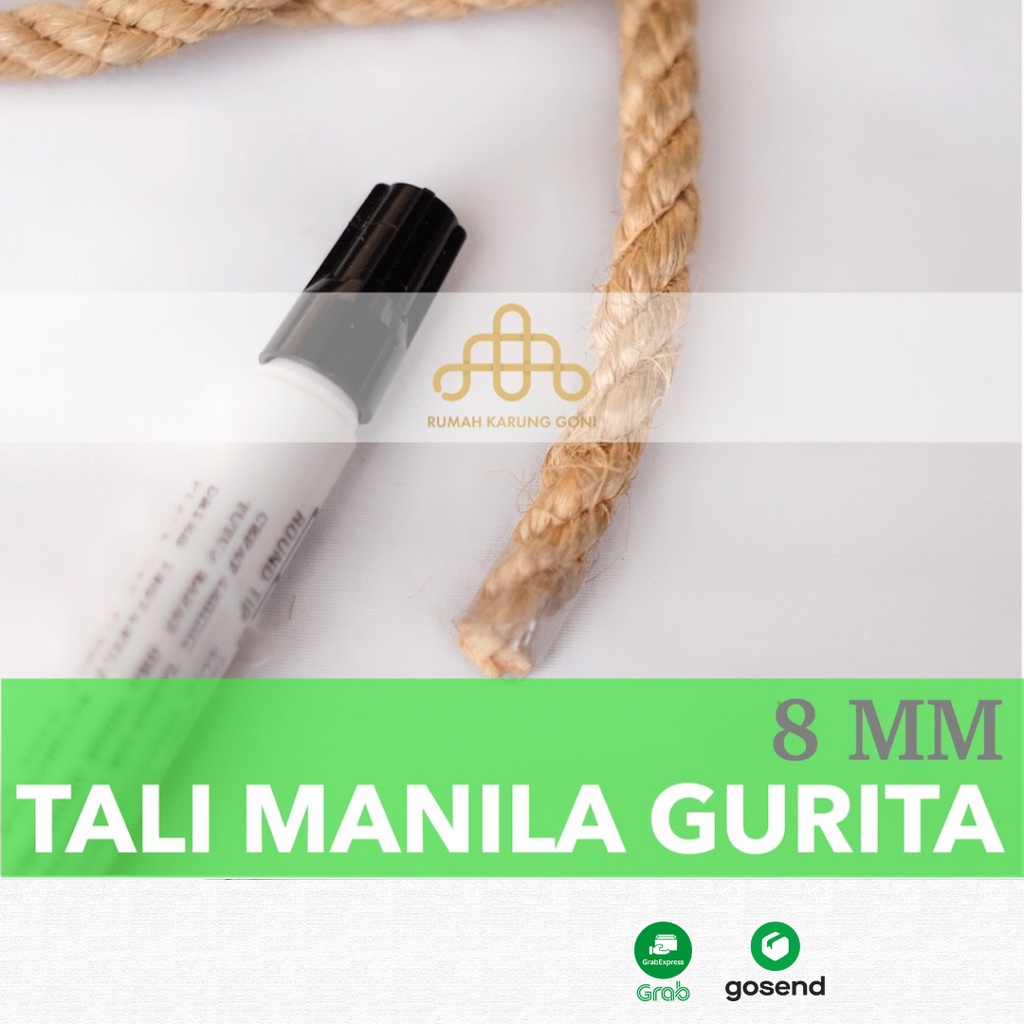 Tali Manila Gurita 8 MM - Tambang Tampar Serat Manila - Distributor Tali Sisal Gurita Bandung