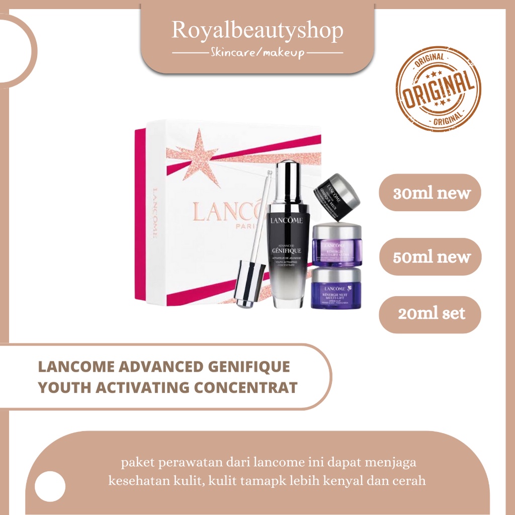 LANCOME ADVANCED GENIFIQUE YOUTH ACTIVATING CONCENTRATE 50ML NEW FORMULA with MICROBIOME Science/ LANCOME ADVANCED GENIFIQUE 50ML SET