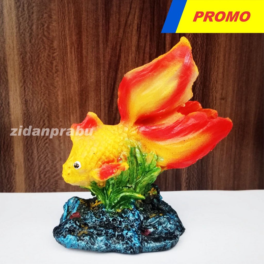 Hiasan aquarium fiber ikan mas koki