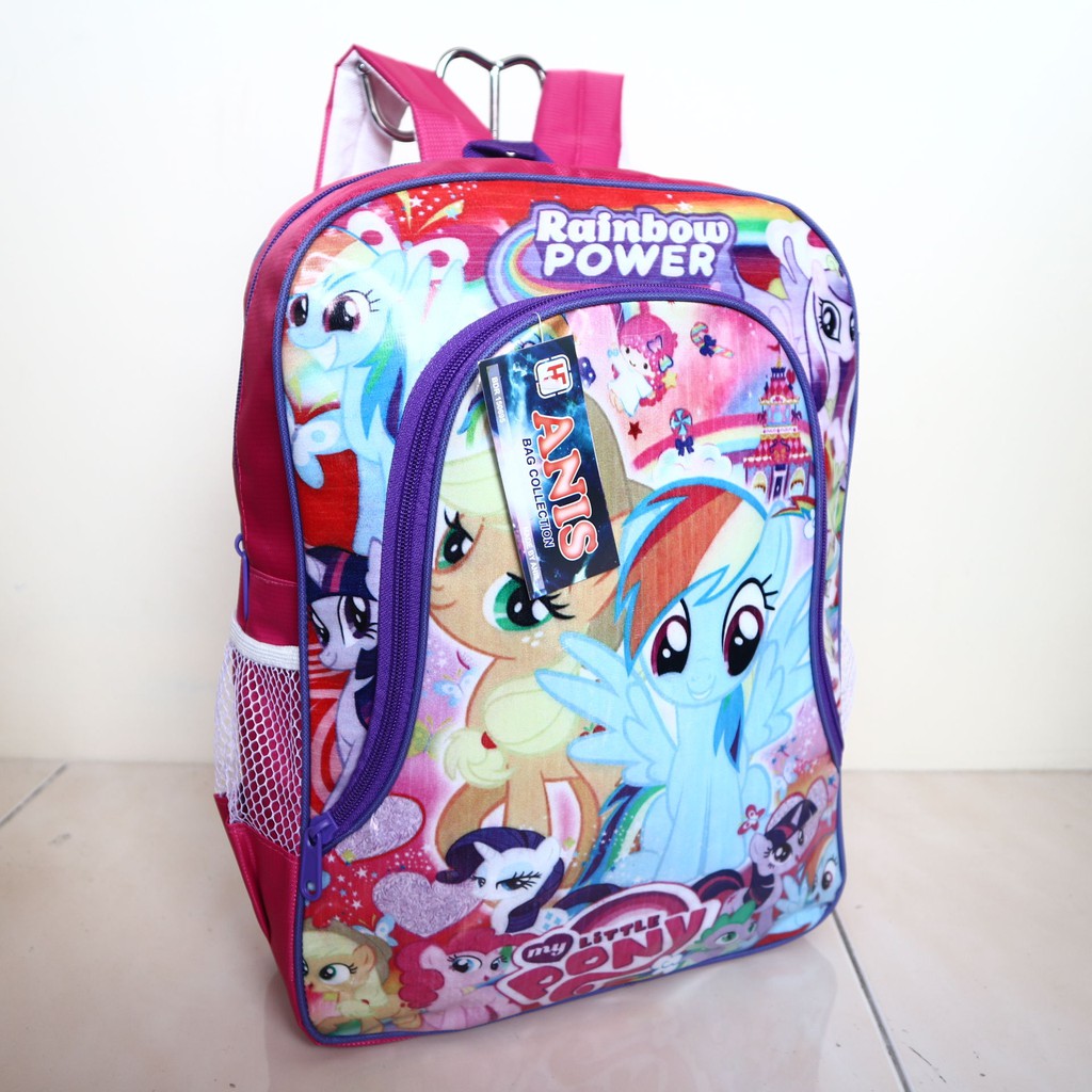 Tas Anak Pony Mika Pink Bagus Lucu Ransel Sekolah TK Paud Playgroup