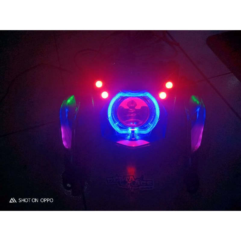 Lampu Projie HID Beat fi 2013 - 2016 l Custom Headlamp Reflektor Honda Beat fi Projector HID Shord B