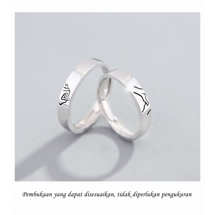 Cincin couple-You and Me  cincin pasangan cincin titanium Original Arctic Deer