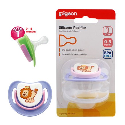 Pigeon Ba Silicone Pacifier Empeng Bayi Step 1 Indonesia