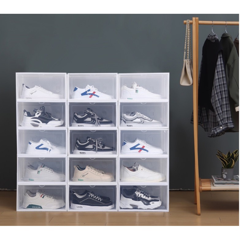 ELFYDO - HL0196 Kotak Sepatu Plastik Transparan Penyimpanan Kotak Sepatu Shoes Storage Box