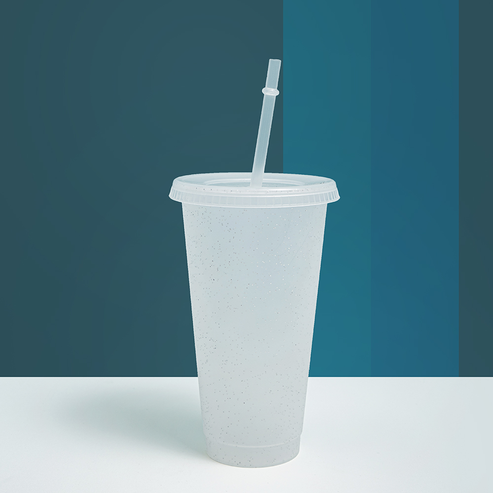 Botol Minum Bahan Plastik Ukuran 710ml Dengan Tutup Dan Sedotan