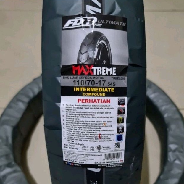 FDR Maxtreme 110/70 ring 17 Tubeless