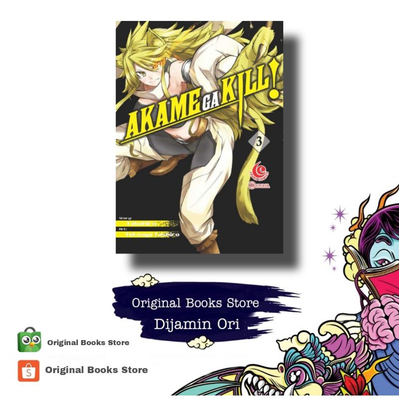 KOMIK SERI ANIME Akame Ga Kill 03 ORIGINAL SEGEL