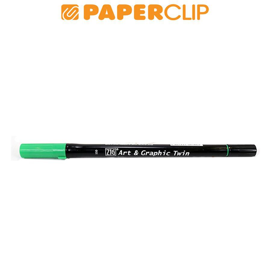 

PEN BRUSH ZIG KURETAKE TUT-80 ART & GRAPHIC TWIN 550 EMERALD GREEN