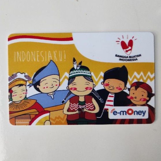 Mandiri eMoney Card INDONESIAKU BHINNEKA ORI /Like eTOLL Tapcash Flazz or Brizzi