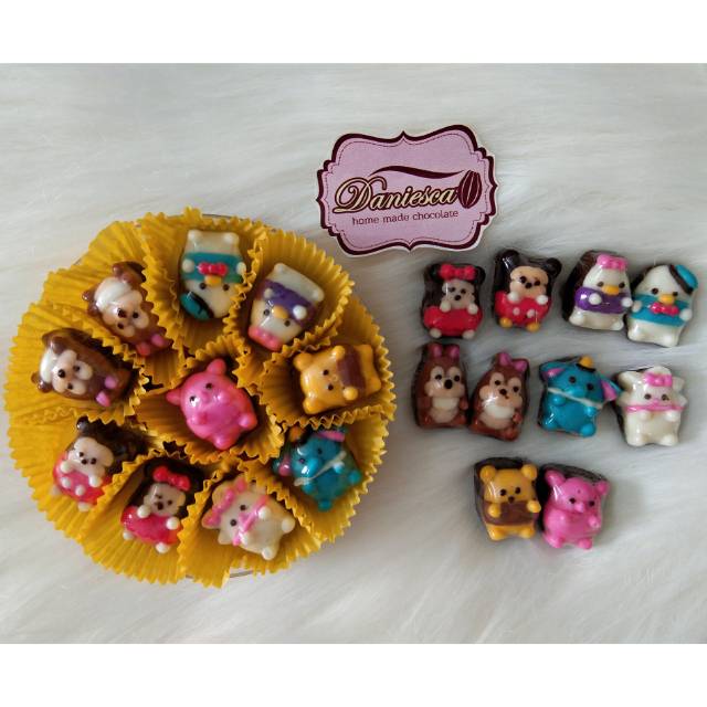 

.CTB disney tsum tsum mini diameter 2 cm - coklat karakter bentuk lucu unik enak halal ( DS BGR )