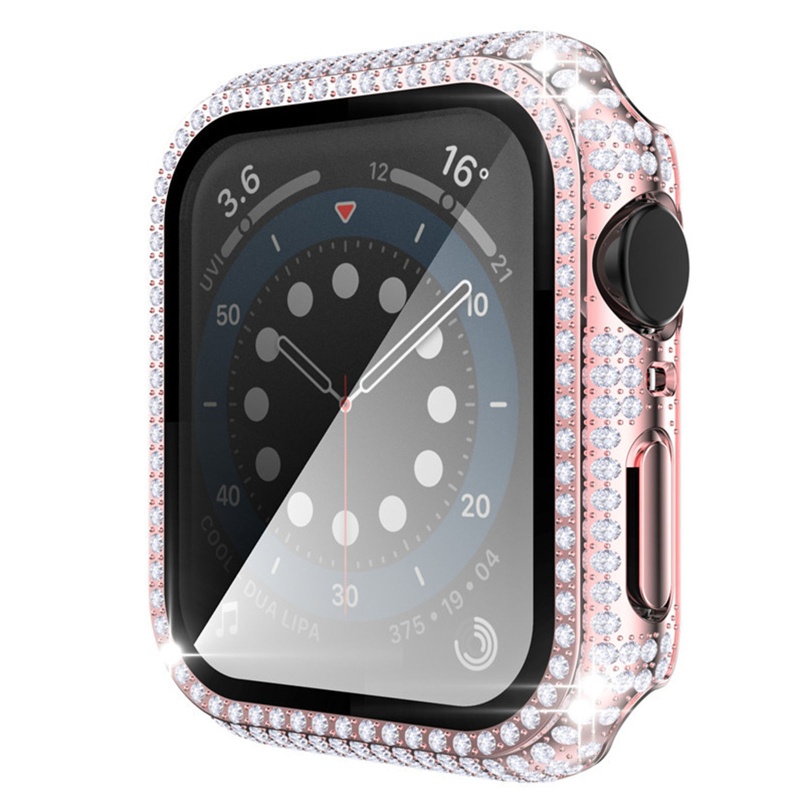 Cre Bumper Case Smartwatch Apple Watch 200 Bahan PC Aksen Berlian Imitasi