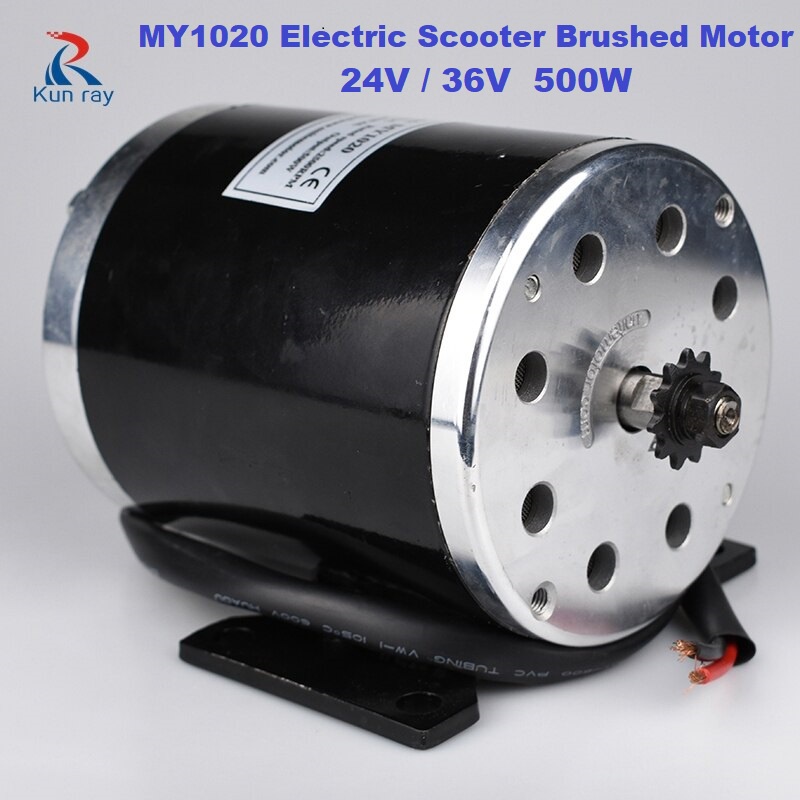 DC Motor MY1020 Electric Scooter Brushed Motor 24V / 36V 500 Watt