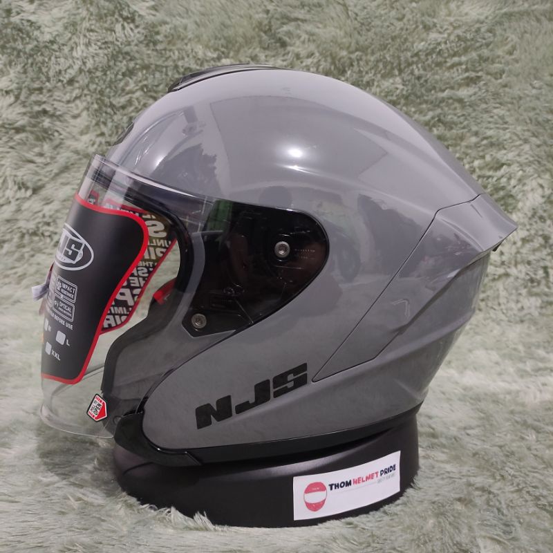 [TERLARIS] READY STOK NJS KAIROZ | NJS KAIROZ WHITE | NJS KAIROZ GREY | NJS KAIROZ SOLID | NJS KAIROZ BLACK | NJS KAIROZ BLUE | NJS KAIROZ RED | NJS KAIROZ GREEN | HELM NJS HALF FACE | NJS KAIROZ PINK | KYT KYOTO | SARANG HELM-5