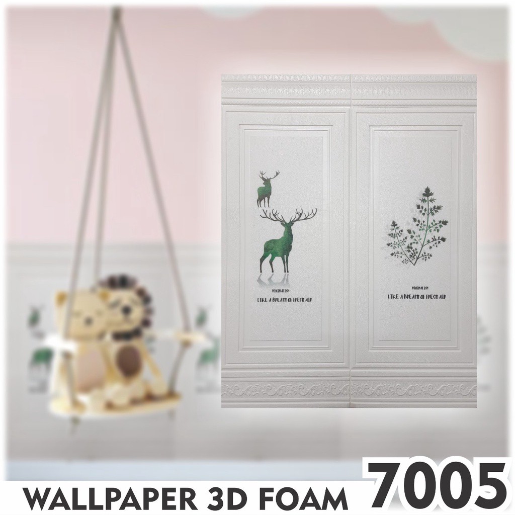 BISA COD!!Wallpaper 3D foam Wallfoam 70CM X 90CM