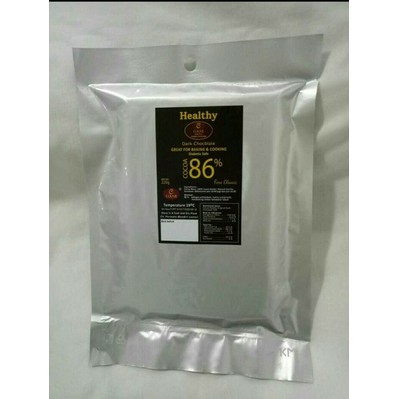 

Couve Healthy Dark Choco 86% 220 g Baking Choco Gulten Free no sugar PROMO