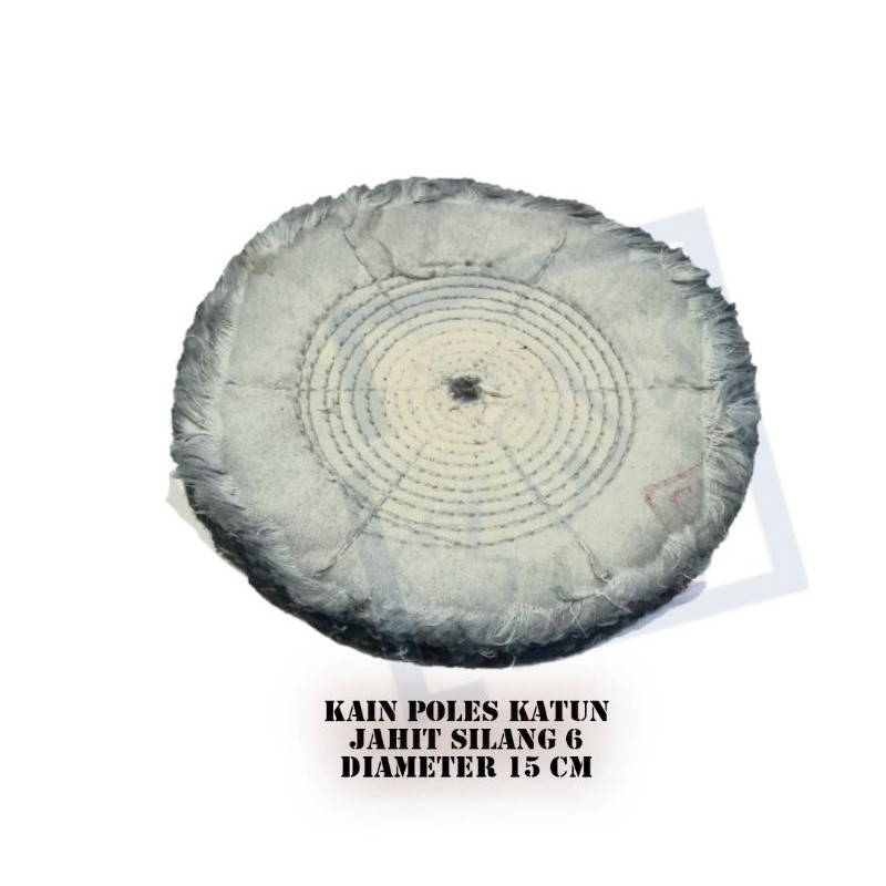 Kain Poles Katun diameter 15 cm