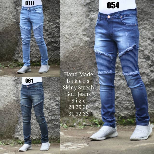  Celana  Jeans  Bikers  Biker  Skinny Pria Shopee Indonesia