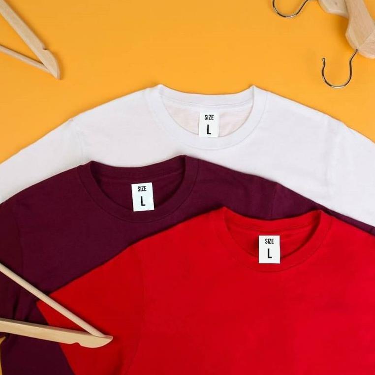 Kaos Polos Cotton Combed 30s 100% Ori Pendek Unisex, Kaos Murah Kaos Distro Kaos Grosir Cocok Diguna