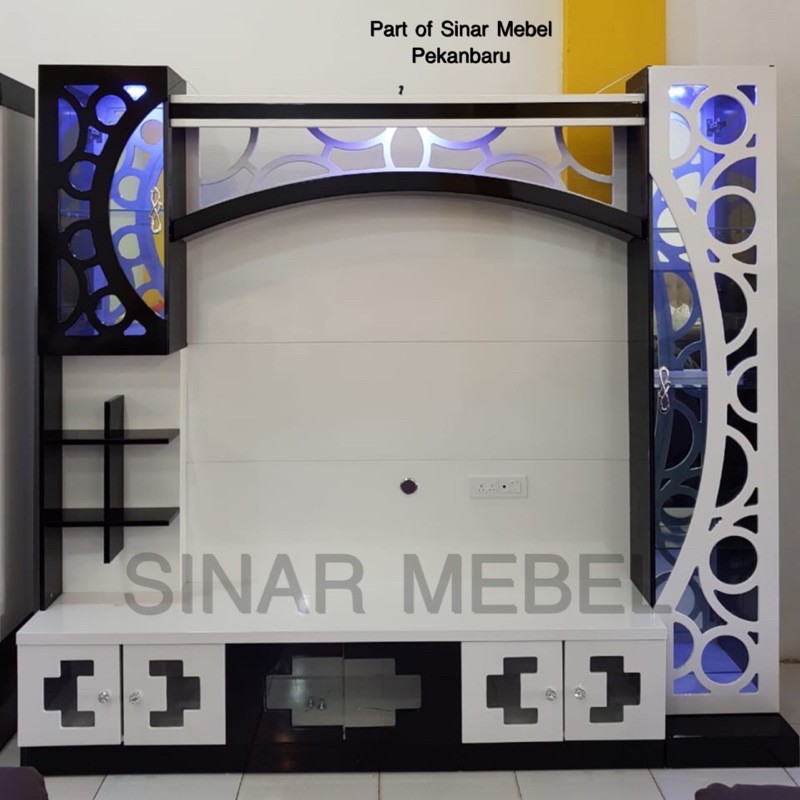 Bofet tv/Meja tv/Lemari tv/Wall unit Import black 240