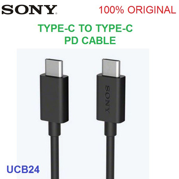 SONY Kabel Data Cable Type C to Type C PD UCB24 Original