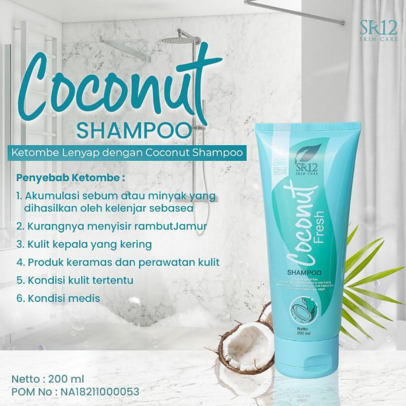 COCONUT SHAMPOO SR12(MENGATASI KETOMBE)
