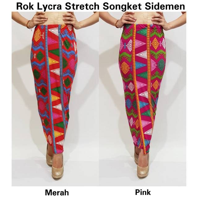 Rok Jadi Stretch Lycra Songket Sidemen