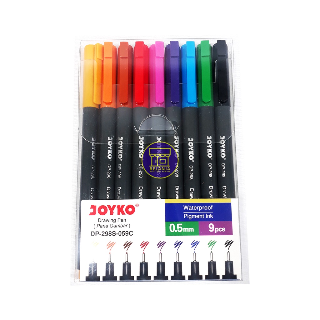 

JOYKO DRAWING PEN/ PENA MENGGAMBAR DP-298S 059C 9 [ PCS ]