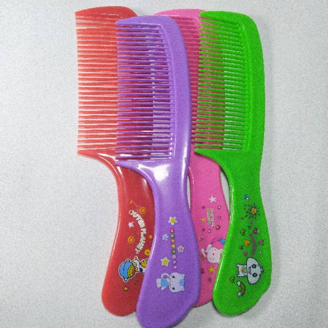 Sisir (20pcs)Gagang Besar Kecil Warna Cerah  Produk import Grosir