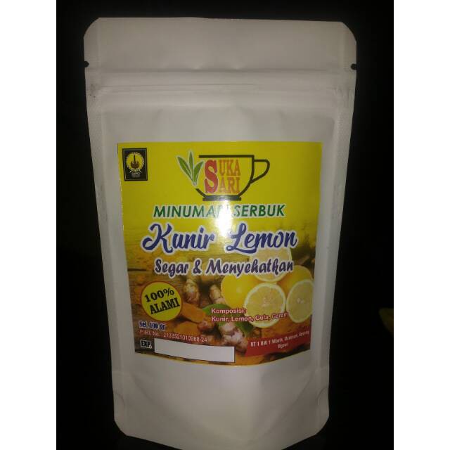 

KUNYIT LEMON / KUNIR LEMON SUKASARI MINUMAN SERBUK MENYEHATKAN 100 GRAM Tinggal Seduh