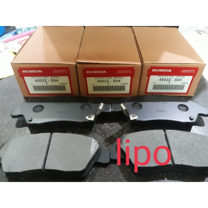 kampas rem kanvas rem atau brake pad dispad depan honda jazz rs jazz ge 8 mobilio freed