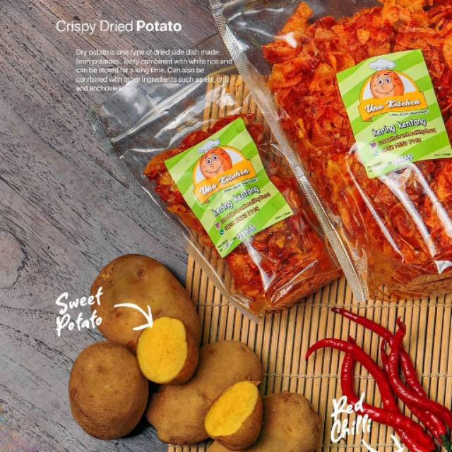 

Keripik Kentang Balado Enak dan Murah / Kemasan 250gr