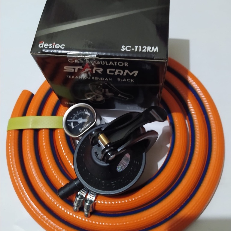 Regulator Starcam SC-T12RM Selang gas LPG 700 PSI asli DN standar ISO 9001 Tebal