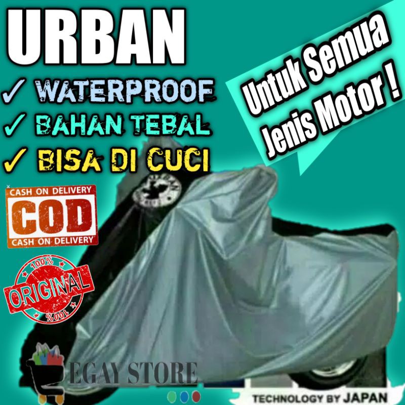 Cover Motor URBAN / Sarung Motor JUMBO NMAX PCX Aerox Vario150 Vixion Byson CBR Ninja GSX - Anti air