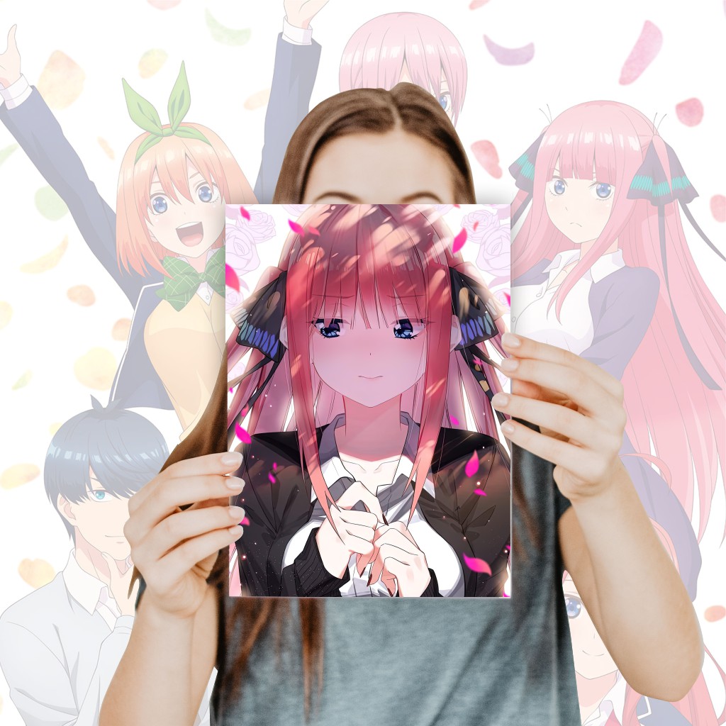 Poster Go Toubun No Hanayome Anime Size A4+ - Ichika Nino Miku Yotsuba Itsuki Fuutaro-12 Nino C