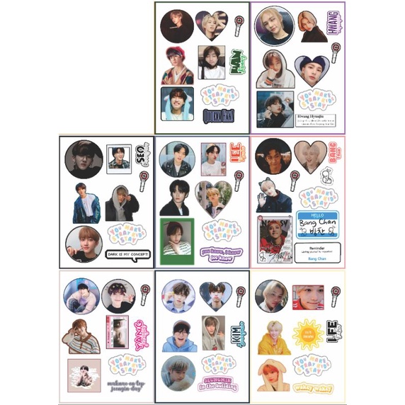 

(CUCI GUDANG) STIKER SET UNOFF STRAY KIDS BANGCHAN LEEKNOW CHANGBIN HYUNJIN HAN FELIX SEUNGMIN I.N