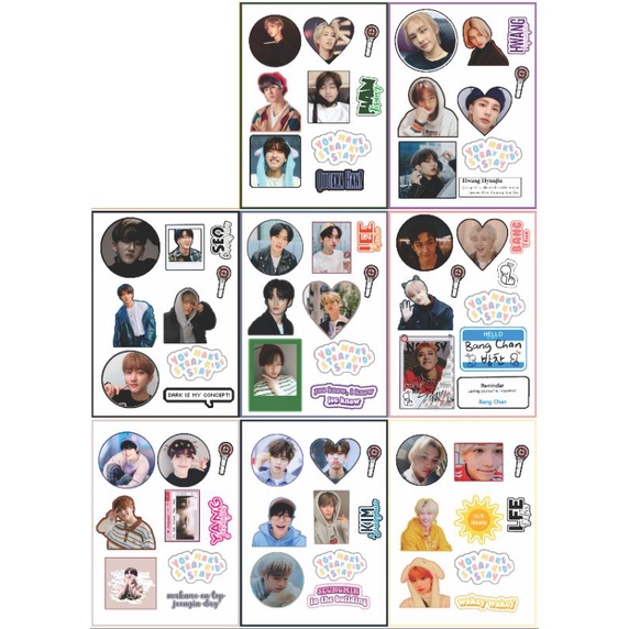 

(BACA DESKRIPSI) STIKER SET UNOFF STRAY KIDS BANGCHAN LEEKNOW CHANGBIN HYUNJIN HAN FELIX SEUNGMIN I.N