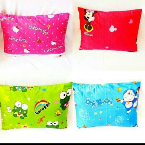 Sarung Bantal Karakter Doreamon Hello Kitty Keropi Motif Bunga Shabby BatiK