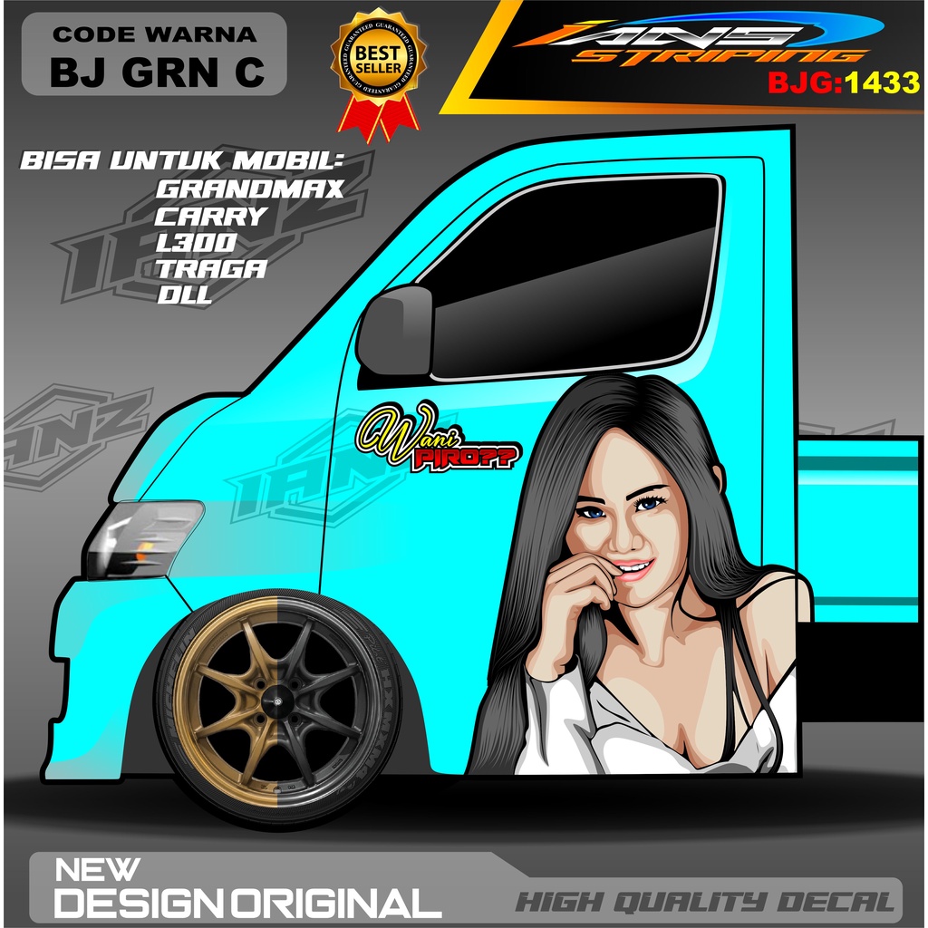 DECAL STIKER PINTU CARRY / DECAL PINTU GRANMAX / STIKER MOBIL PICK UP