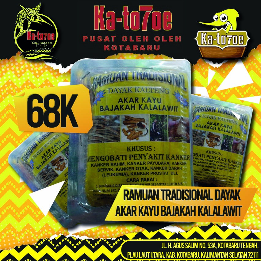 

Akar Kayu Bajakah Kalalawit Dayak kalteng ANUGRAH