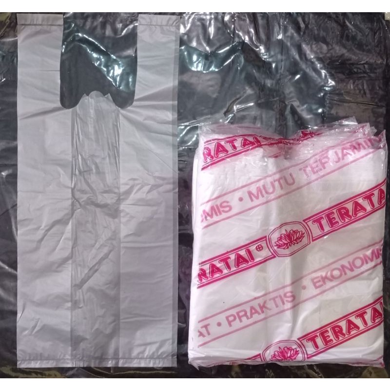 kresek putih bening "Teratai"