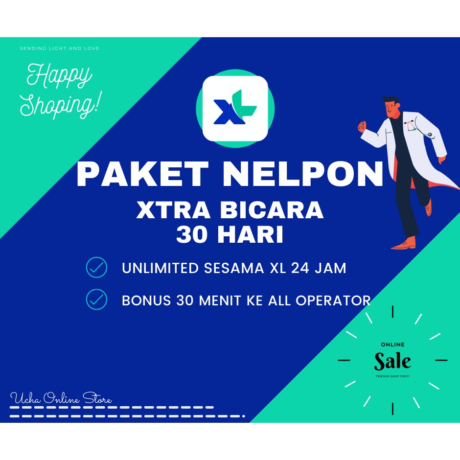 PAKET NELPON XL UNLIMITED 30 HARI NON STOP