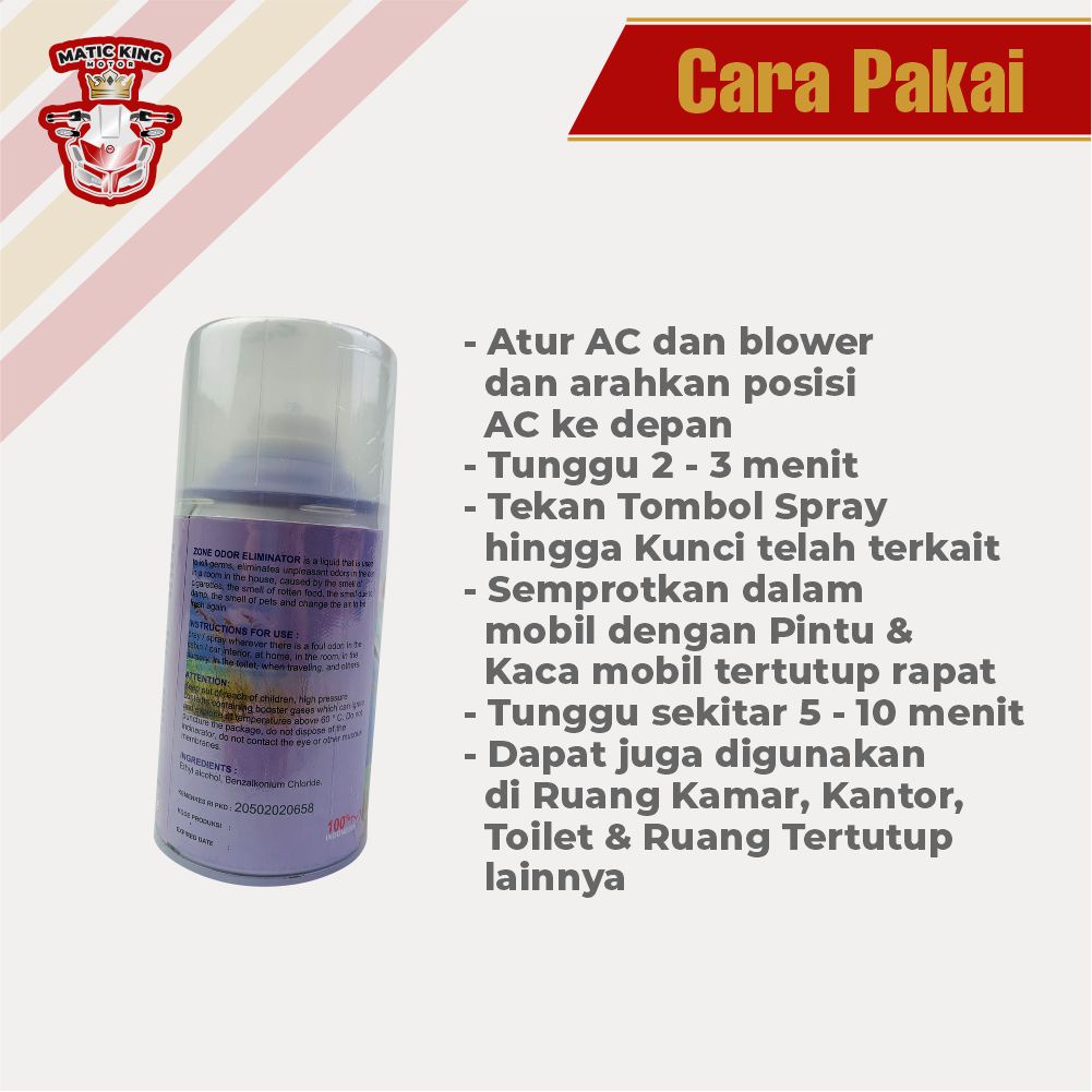 Odor Eliminator Zone Fogging Mobil Disinfektan Anti Virus 250 ml